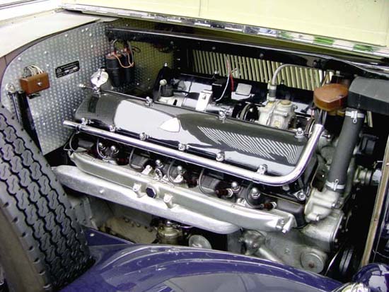 Двенадцатицилиндровый двигатель на модели 1932 г.