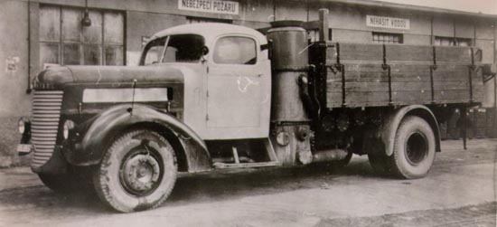 Газогенераторный грузовик "Прага ND" грузоподъемностью 7 т. (1945 г.)